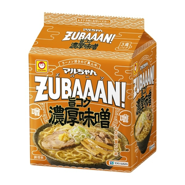 동양 수산 마루짱 마루짱 ZUBAAAN! 취지 감칠맛 진한 된장 3식 팩 [인스턴트 라면]