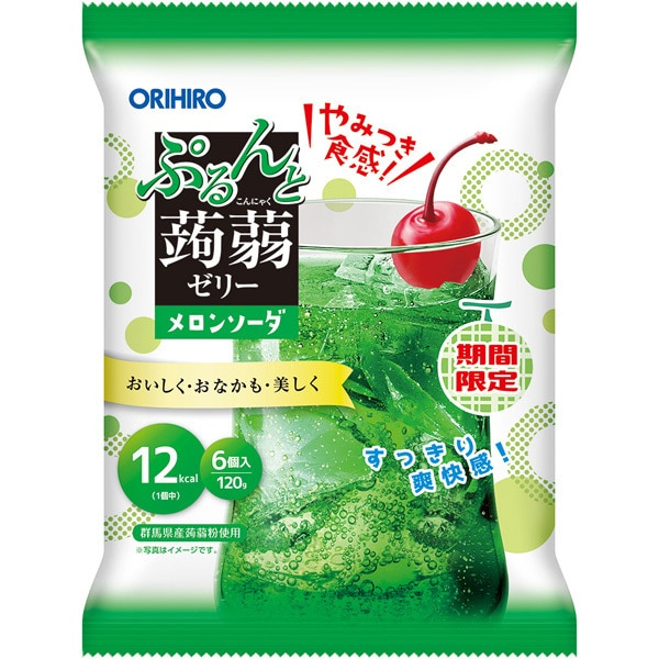 오리히로 ORIHIRO 곤약젤리 蒟蒻 멜론 소다 20g×6개입
