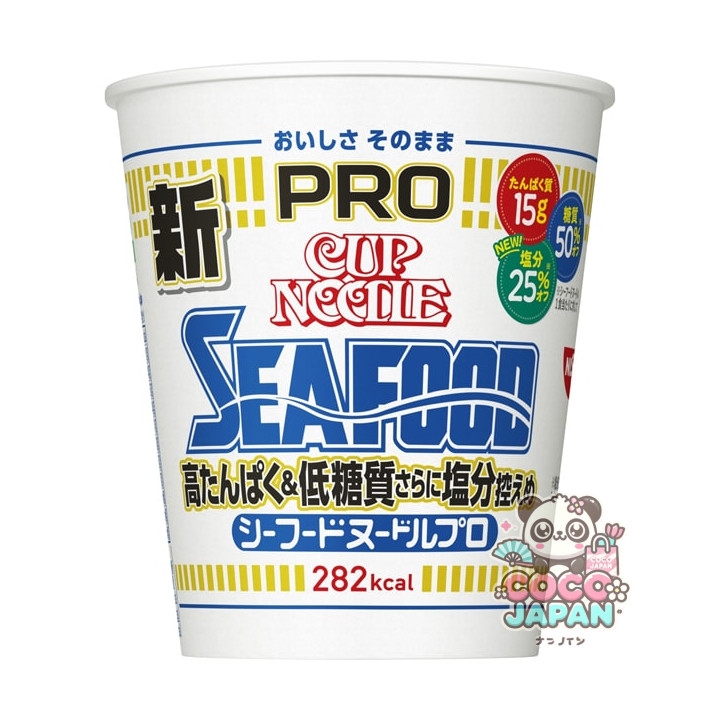 닛신 식품 컵 누들 PRO 높은 단백질 저 탄수화물 염분 겸손 해산물 78g