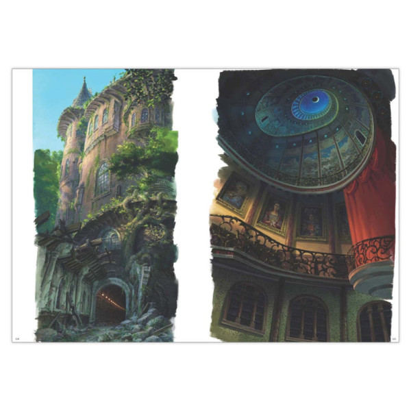 스튜디오 지브리의 미술 배경 일러스트 전집 1권