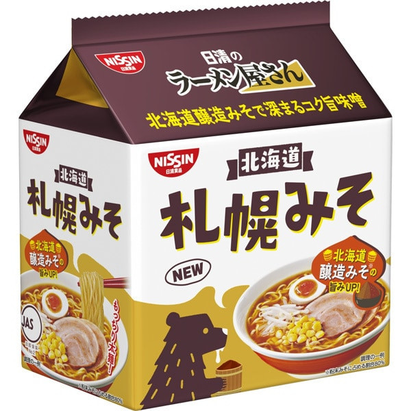 닛신 식품 닛신의 라면 가게 삿포로 미소 5 식 팩