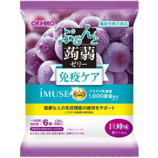 오리히로 오리히로 오리히로 플랜듀 곤약젤리 파우치 플라즈마 유산균(거봉미) 20g×6개