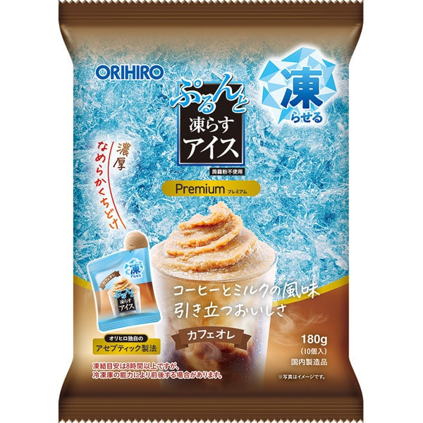 오리히로 ORIHIRO 곤약젤리 얼어붙는 아이스 프리미엄 카페 카페 올레 20g×10개입